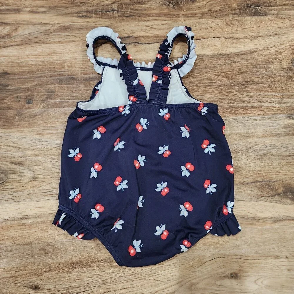 Janie and Jack Cherry Ruffle Swimsuit C0060